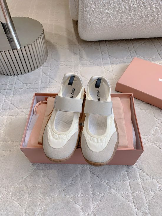 Miu Miu Versatile Mary Jane Casual Shoes with Breathable Design