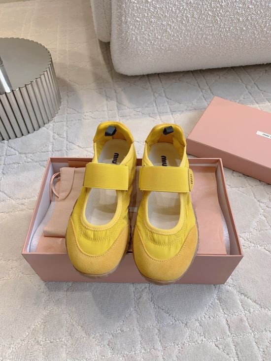 Miu Miu Versatile Mary Jane Casual Shoes with Breathable Design