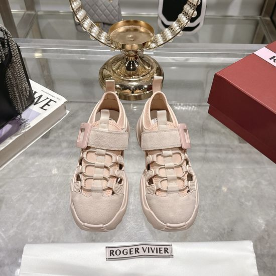 Roger Viver Lightweight Platform Running Shoes with Bling