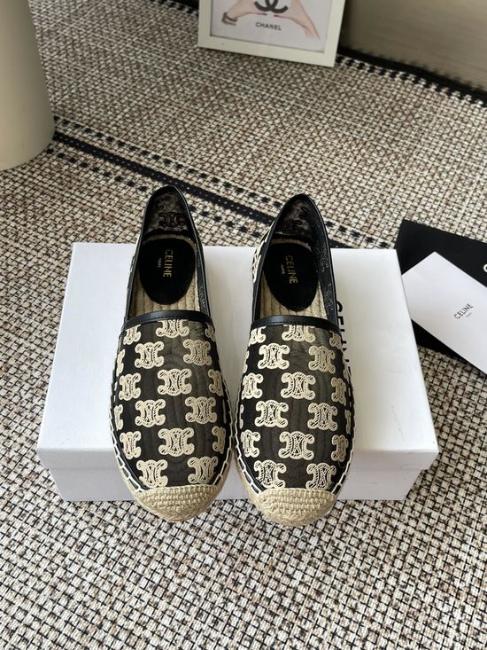 Celine Classic Espadrille Slip Ons Premium Quality All Details Accurate