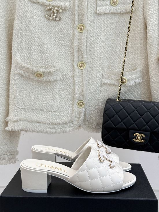 Chanel Classic Quilted Pattern Slides with Elegant Design and Soft Insole
