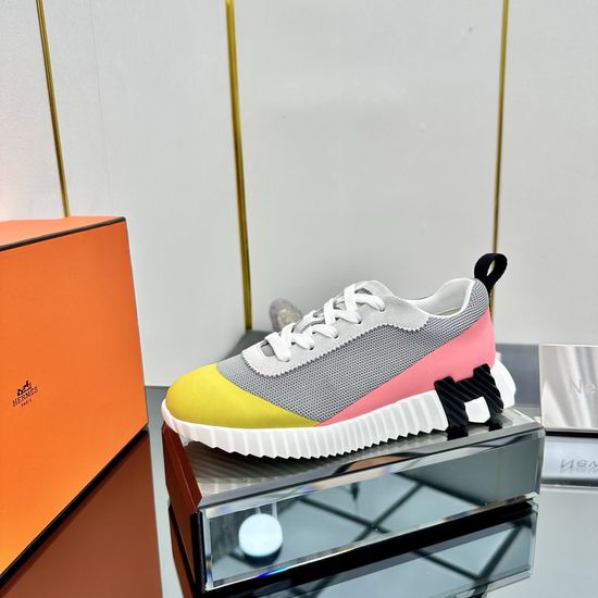 Hermes Classic Color Block Casual Comfortable Walking Shoes