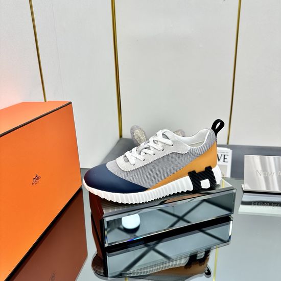 Hermes Classic Color Block Casual Comfortable Walking Shoes