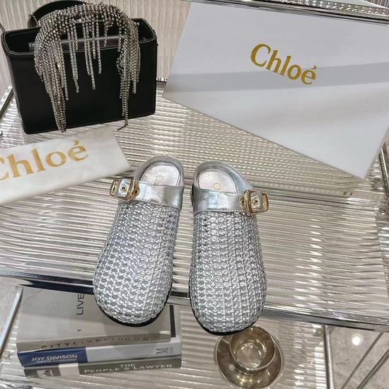 Chloe Fabric Slip On Mules Lightweight Comfortable Casual Slides