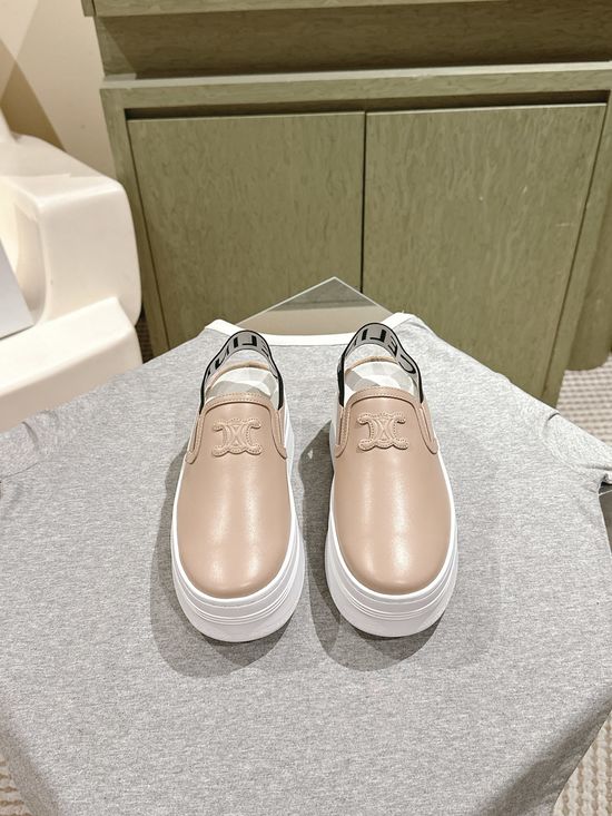 Celine Casual Thick Sole Slip On Comfort Sneakers