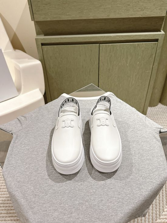Celine Casual Thick Sole Slip On Comfort Sneakers