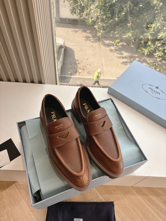 Prada Retro Tassel Leather Loafer Mules