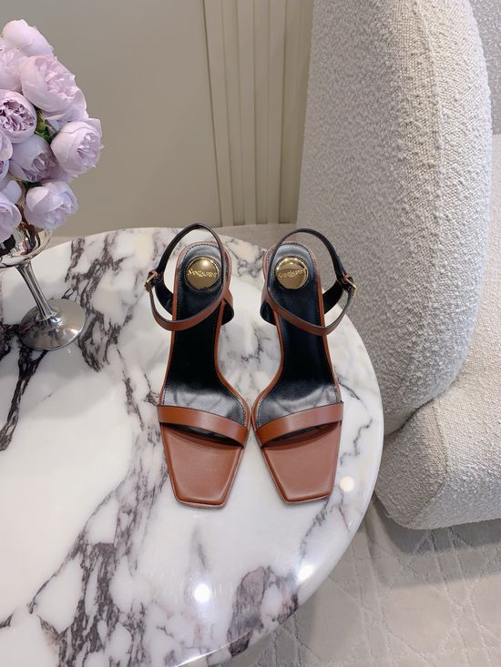 Yves Saint Laurent Stable Chunky-Heel High-Heel Sandals