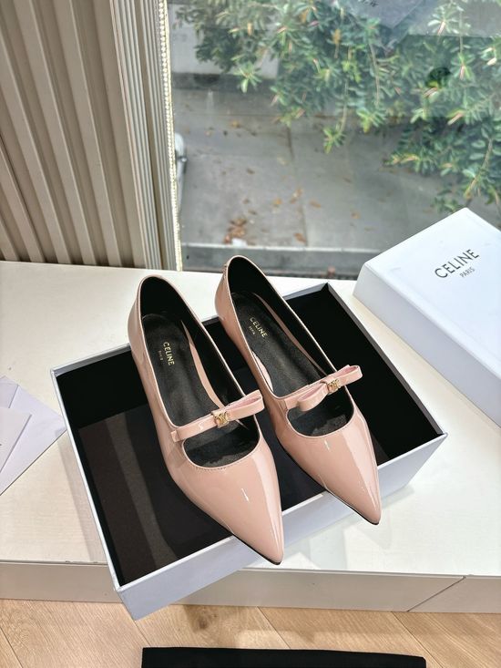 Celine Patent Leather Casual Shoes Soft Lining Durable Outsole