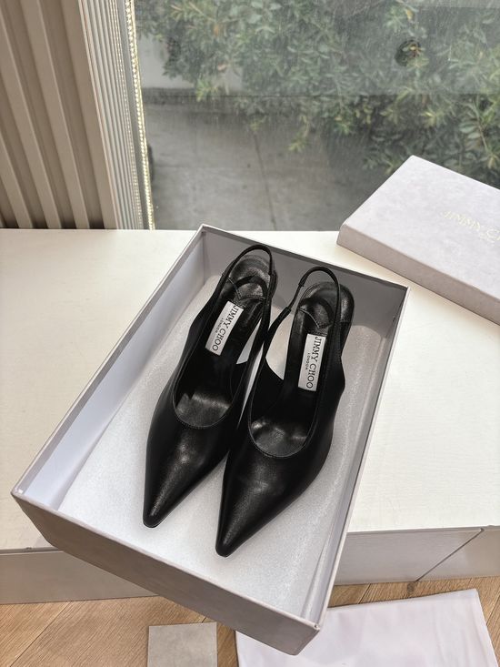 Jimmy Choo Handmade Leather Platform Pearl Bridal High Heels
