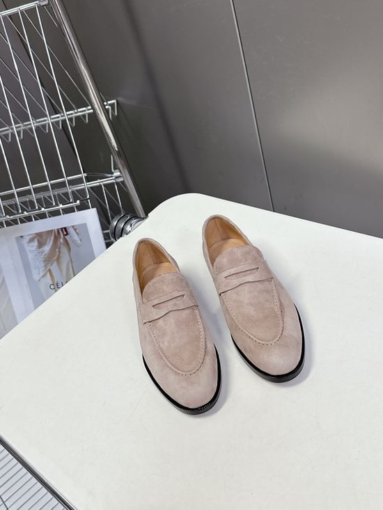 Loro Piana Classic Suede Loafer Shoes Premium Leather Upper Comfortable Soft Insole