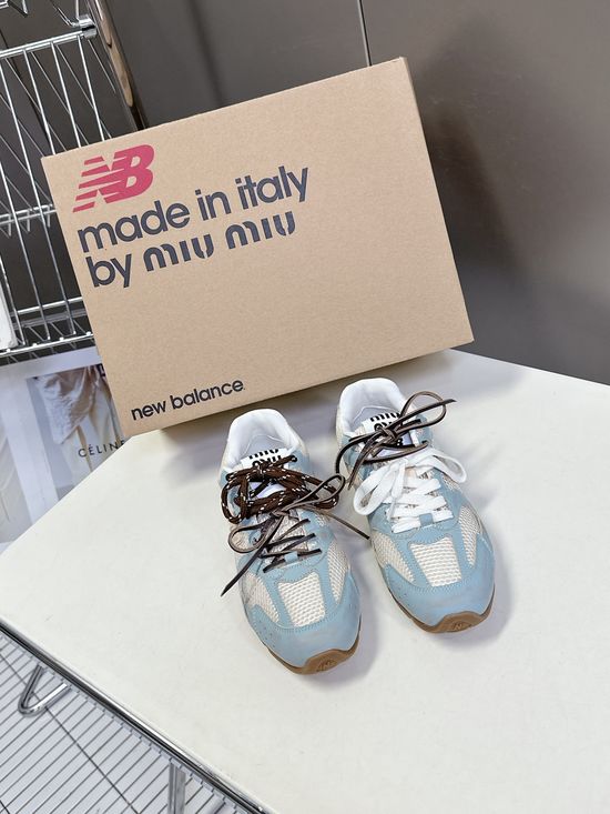 Miu Miu Vintage Spliced Sneakers with Leather Lining