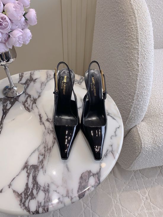 Yves Saint Laurent Elegant High-heeled Open-toe Sandals with Upgraded Stability