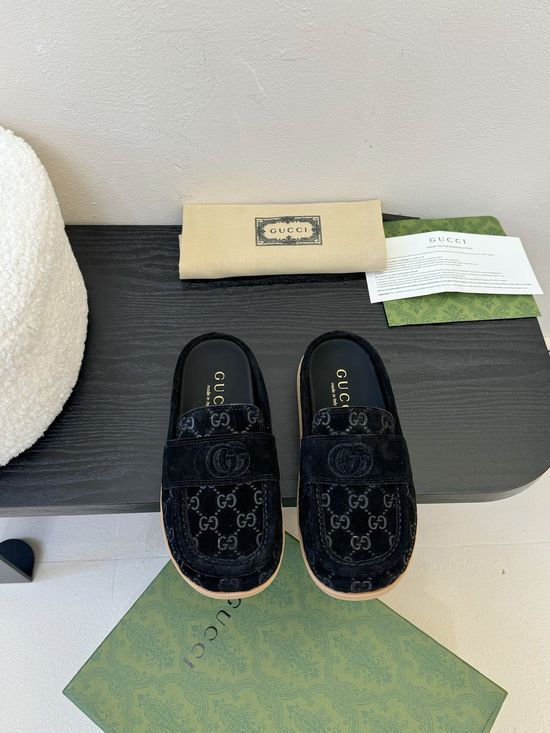 Gucci Classic Thick-soled Mule Slippers with Premium Leather