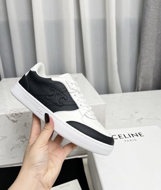 Celine Minimalist Leather Casual Sneakers With Soft Lining