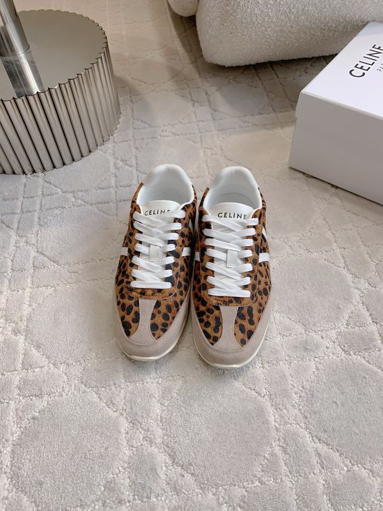Celine Classic Color Block Cowhide Casual Training Shoes