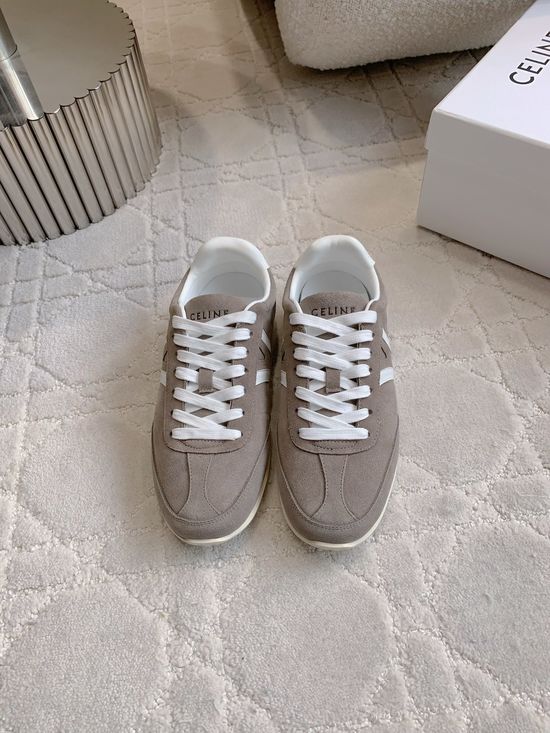 Celine Classic Color Block Cowhide Casual Training Shoes