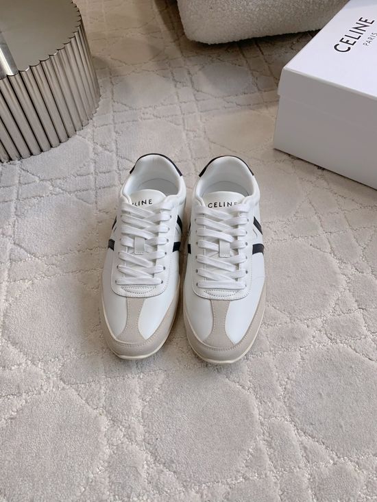 Celine Classic Color Block Cowhide Casual Training Shoes