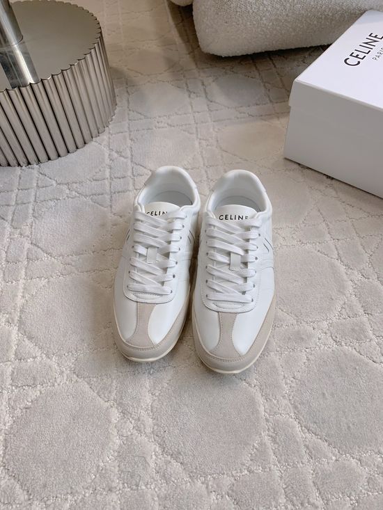 Celine Classic Color Block Cowhide Casual Training Shoes