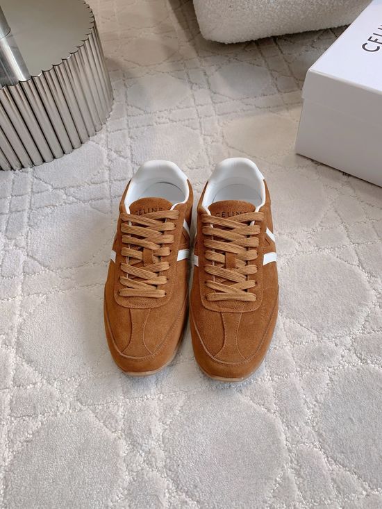 Celine Classic Color Block Cowhide Casual Training Shoes