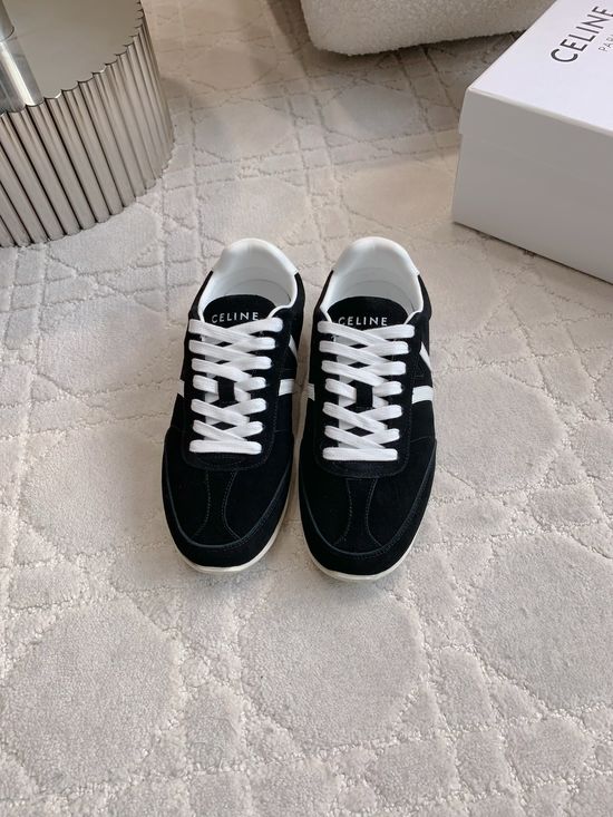 Celine Classic Color Block Cowhide Casual Training Shoes
