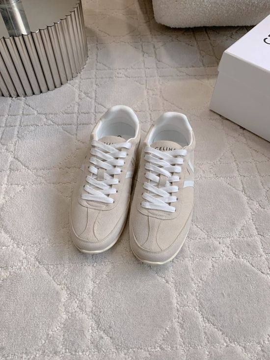 Celine Classic Color Block Cowhide Casual Training Shoes