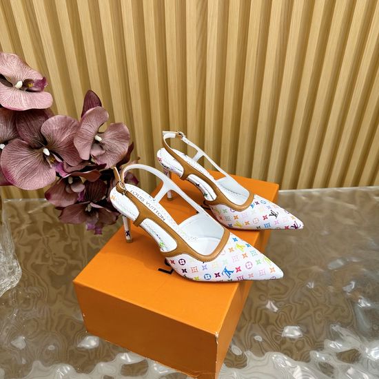 Louis Vuitton Exclusive Early Spring High-heeled Sandals with Colorful Design