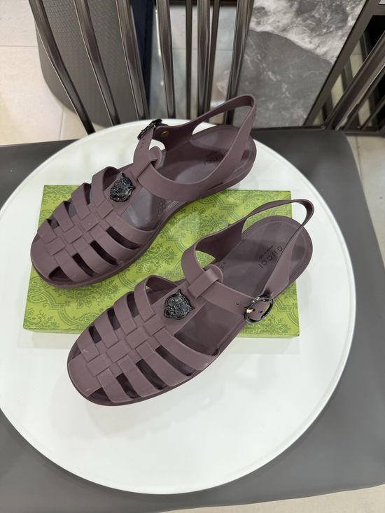 Gucci Matte Translucent TPU Jelly Sandals Premium Craft