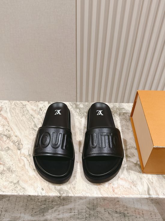 Louis Vuitton 3D Printed Upper Casual Comfort Slip On Slippers
