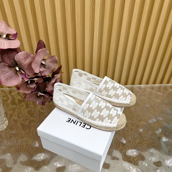 Celine Breathable Mesh Upper Espadrilles Soft Linen Sole Comfortable Shoes