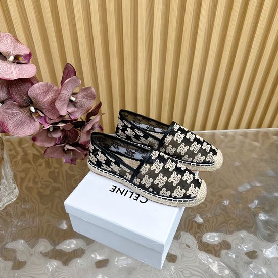 Celine Breathable Mesh Upper Espadrilles Soft Linen Sole Comfortable Shoes