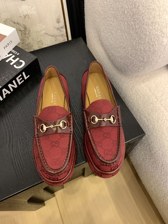 Gucci Premium Fabric Elegant Casual Comfortable Versatile Daily Footwear