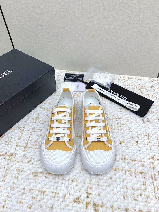 Chanel Casual Color Block Platform Shoes Lightweight Soft Sole