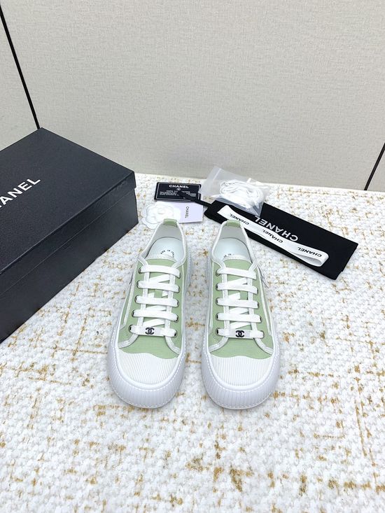 Chanel Casual Color Block Platform Shoes Lightweight Soft Sole