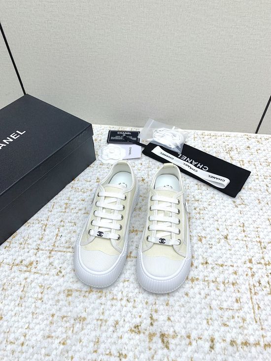 Chanel Casual Color Block Platform Shoes Lightweight Soft Sole