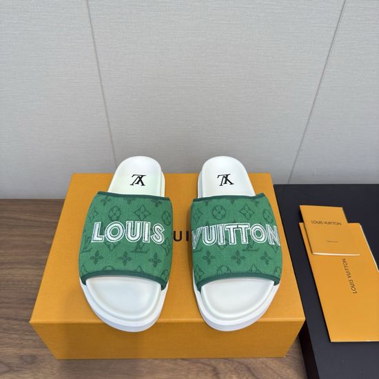 Louis Vuitton Classic Slip On Comfortable Fashion Slides