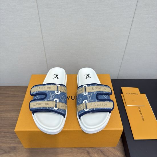 Louis Vuitton Classic Slip On Comfortable Fashion Slides
