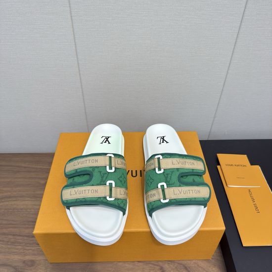 Louis Vuitton Classic Slip On Comfortable Fashion Slides