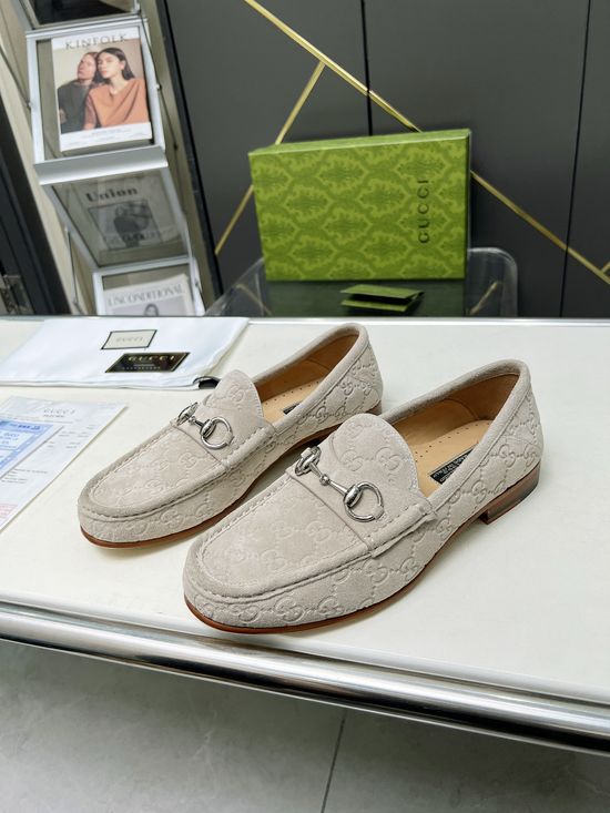 Gucci Genuine Leather Formal Dress Shoes For Daily Wear
