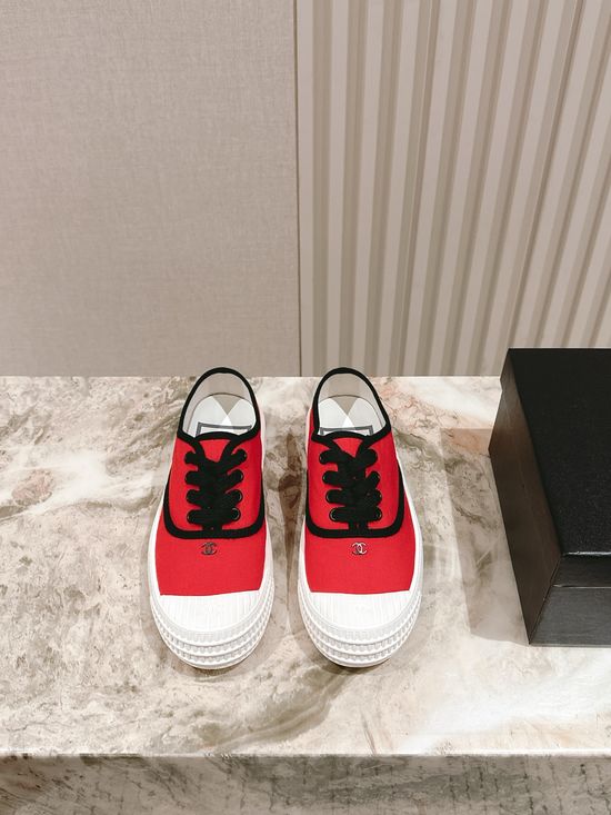 Chanel Two Tone Casual Sneaker with Quilted Detail