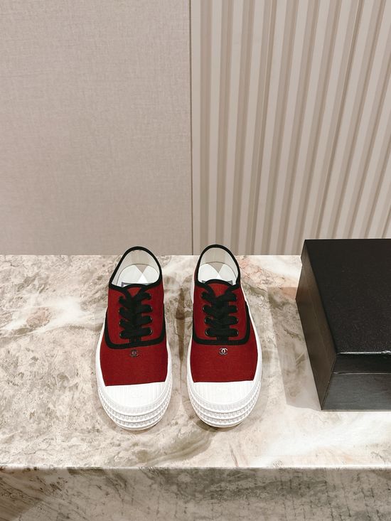 Chanel Two Tone Casual Sneaker with Quilted Detail