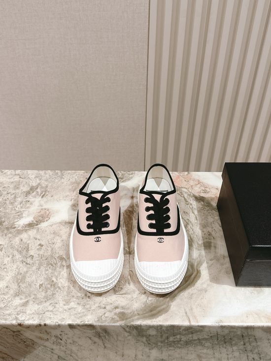 Chanel Two Tone Casual Sneaker with Quilted Detail