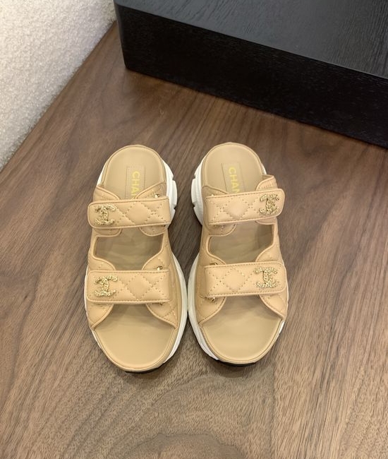 Chanel Genuine Leather Flats with Italian Packaging