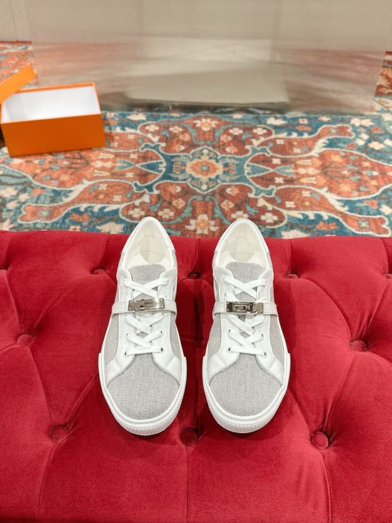 Hermes Classic Buckle Casual Shoes with Premium Leather