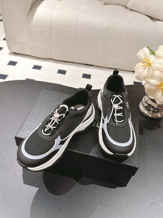 Chanel Breathable Mesh Lightweight Casual Sneakers