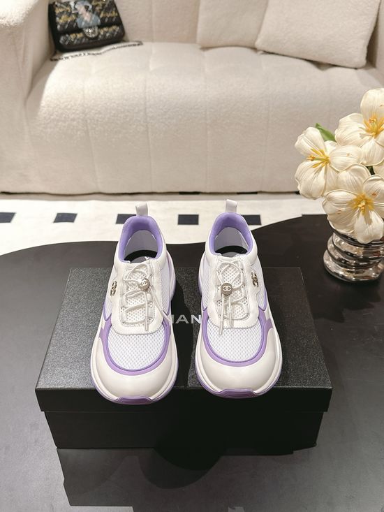 Chanel Breathable Mesh Lightweight Casual Sneakers