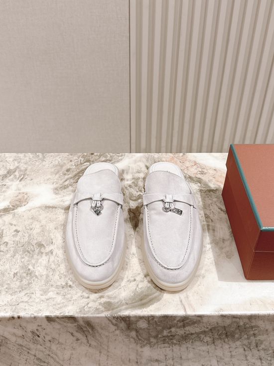 Loro Piana Soft Cozy Slip On Mules with Non Slip Flexible Sole