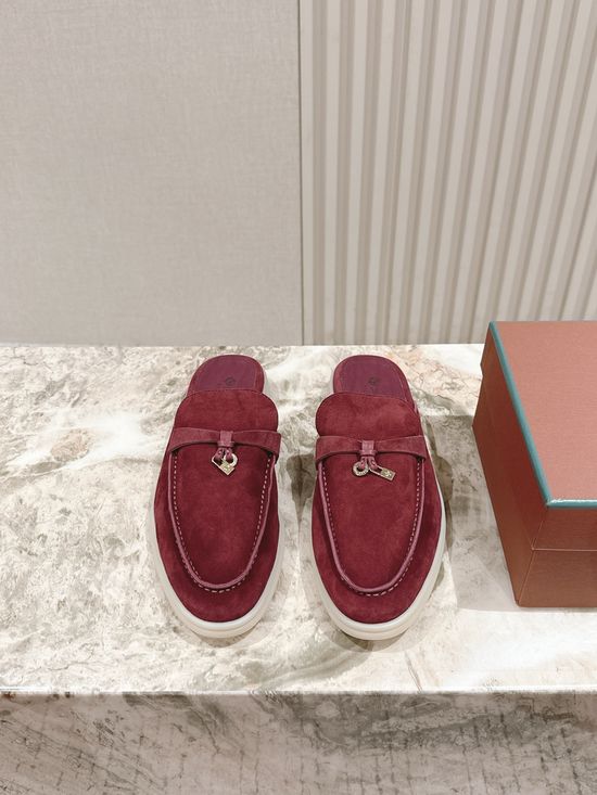 Loro Piana Soft Cozy Slip On Mules with Non Slip Flexible Sole
