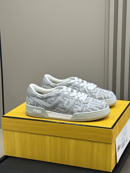 Fendi Classic Color Matching Casual Versatile Skate Shoes