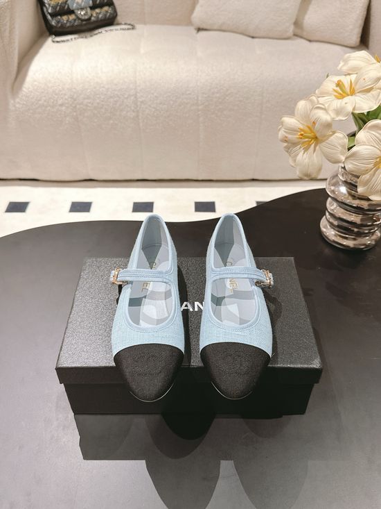 Chanel Classic Colorblock Comfortable Mary Jane Flats